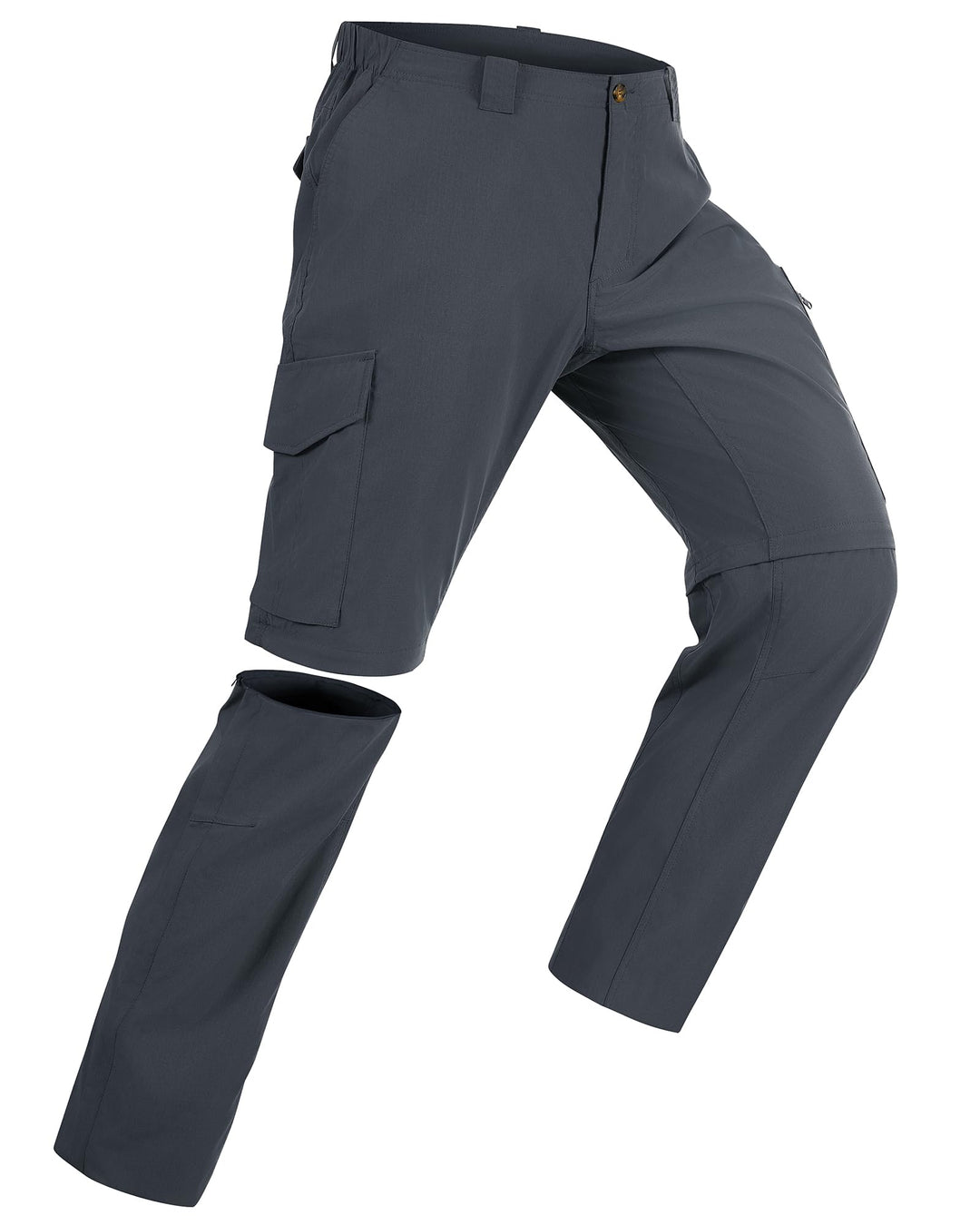 33,000ft Wanderhose Herren Zip Off Trekkinghose, Atmungsaktiv Abnehmbar Stretch Outdoorhose mit 6 Ta