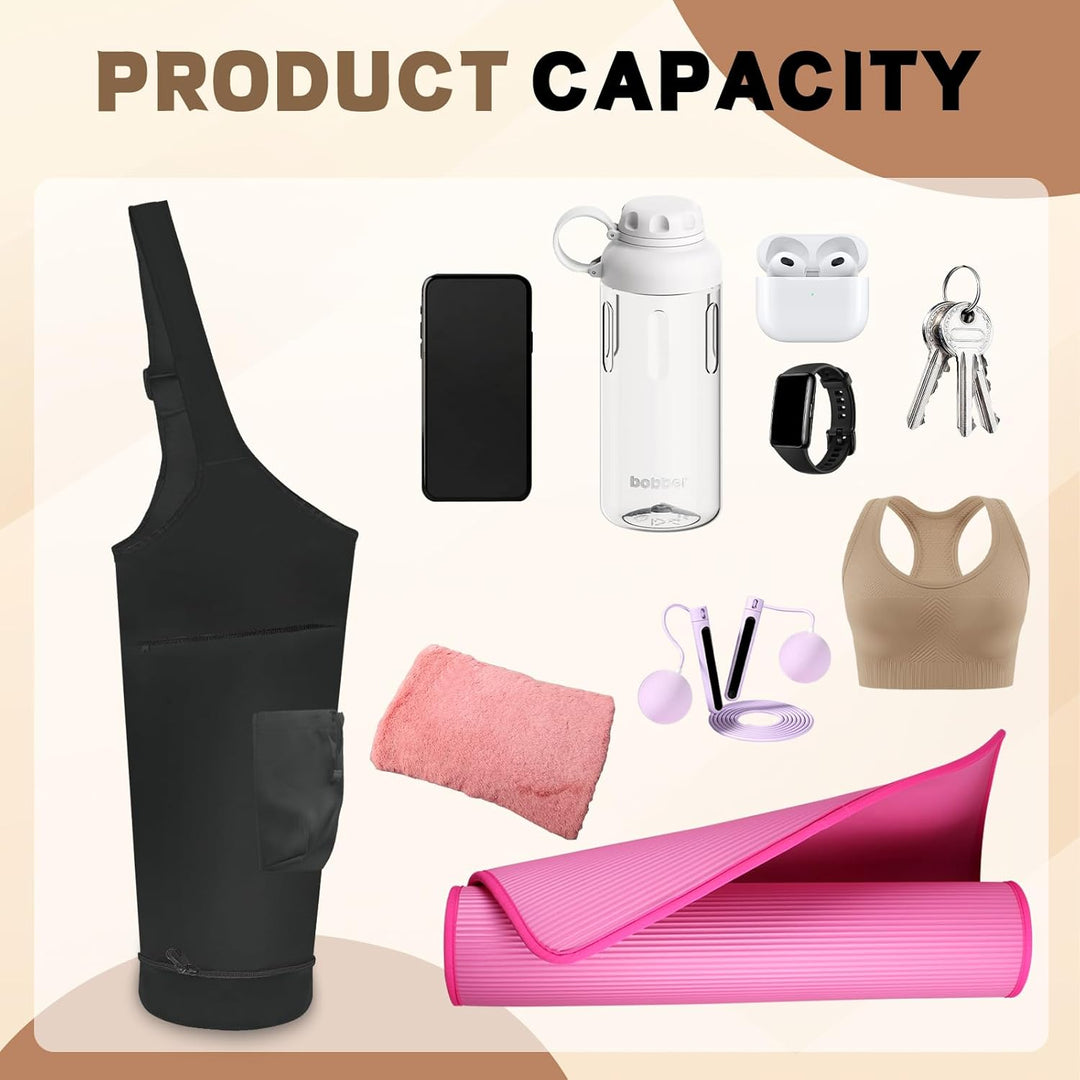 Yogamatten-Tasche, Yogamatten-Tragetasche, passend für die meisten Matten, multifunktionale Tragetas