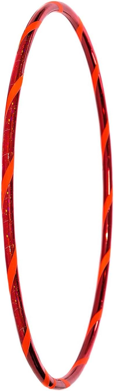 Super Star Kinder Hula Hoop Reifen mit Sternen-Muster Ø70cm Stern-Rot-Orange, Ø70cm Stern-Rot-Orange
