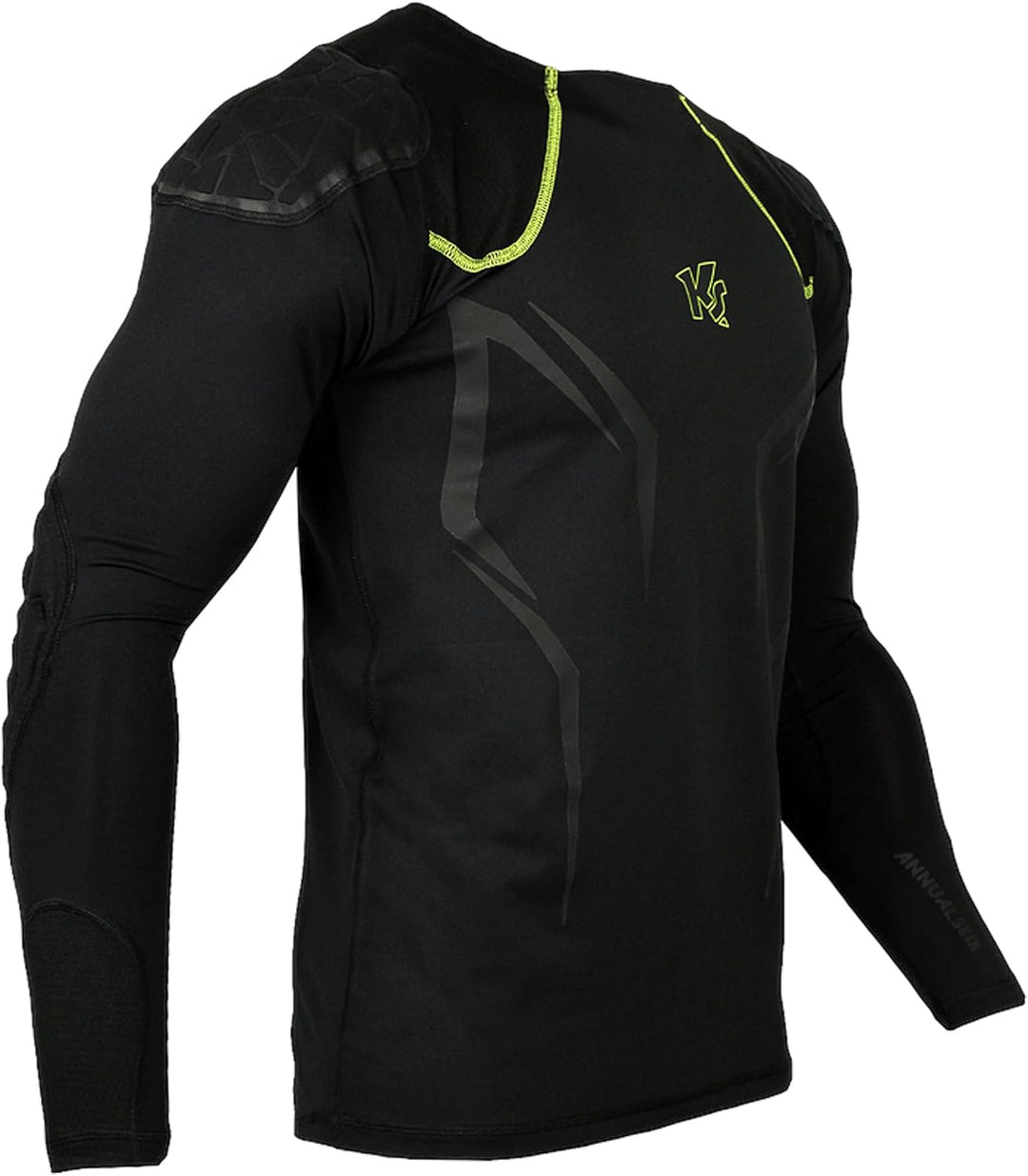 KEEPERsport PowerPadded Longsleeve Underwear Shirt Herren S Schwarz/Gelb, S Schwarz/Gelb