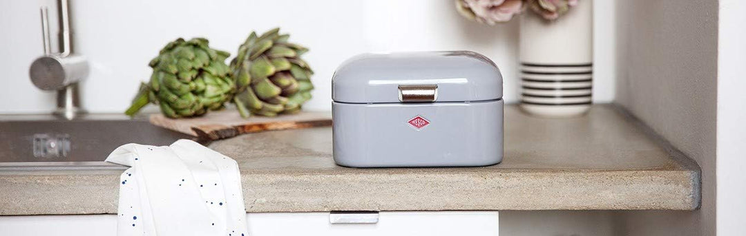 Wesco 235 001 Mini Grandy Brotkasten 17 x 18 x 12cm (L/B/H) weiss, Weiss