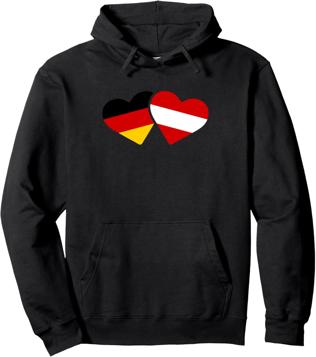 Deutschland Österreich Liebe Herz Deutsch Österreichisch Pullover Hoodie