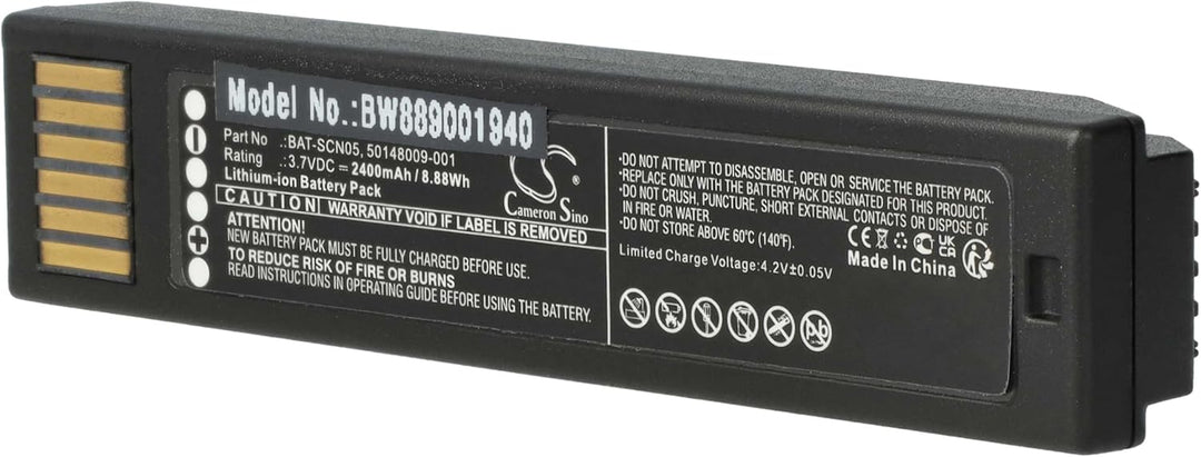 vhbw Akku Ersatz für Honeywell 50148009-001, BAT-SCN05 für Barcodescanner POS (2400 mAh, 3,7 V, Li-I