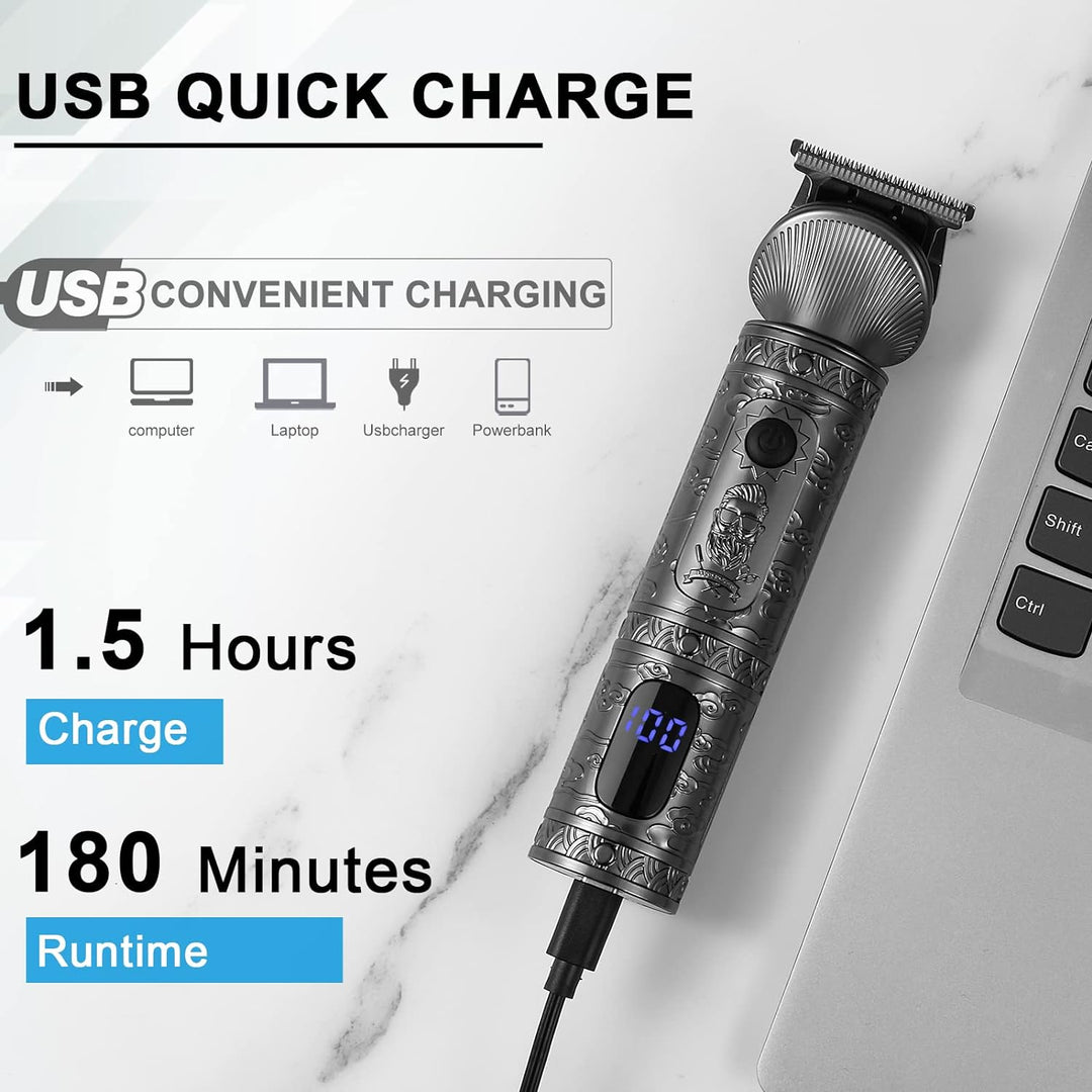 Hatteker Haarschneidemaschine Set Haarschneider Pflegesets Barttrimmer Bartschneider Herren T-förmig