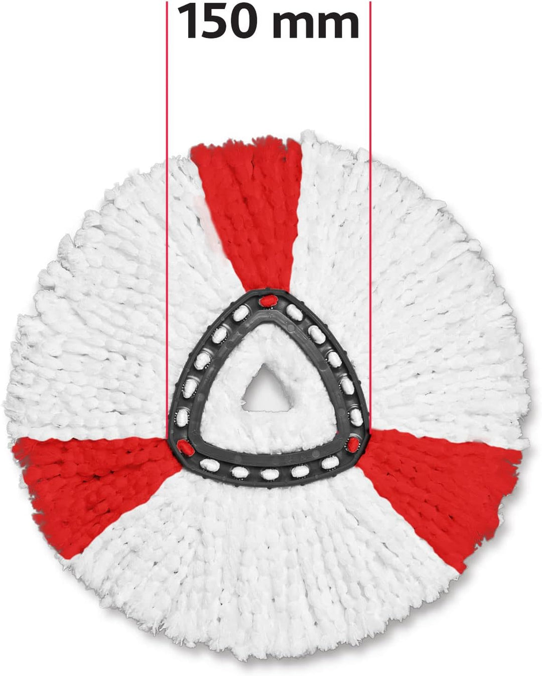 Vileda Turbo 2in1 EasyWring&Clean Wischmopp Ersatzköpfe, Mikrofaser Moppköpfe mit Kraftfasern für Vi