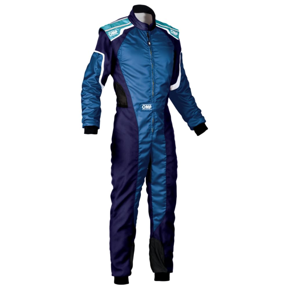 OMP KS-3 Kart Racing Suit, Schwarz 62 62 Blau, 62 Blau