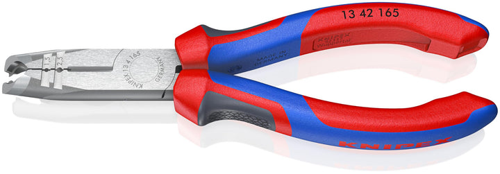 Knipex Abmantelungszange schwarz atramentiert, mit Mehrkomponenten-Hüllen 165 mm 13 42 165