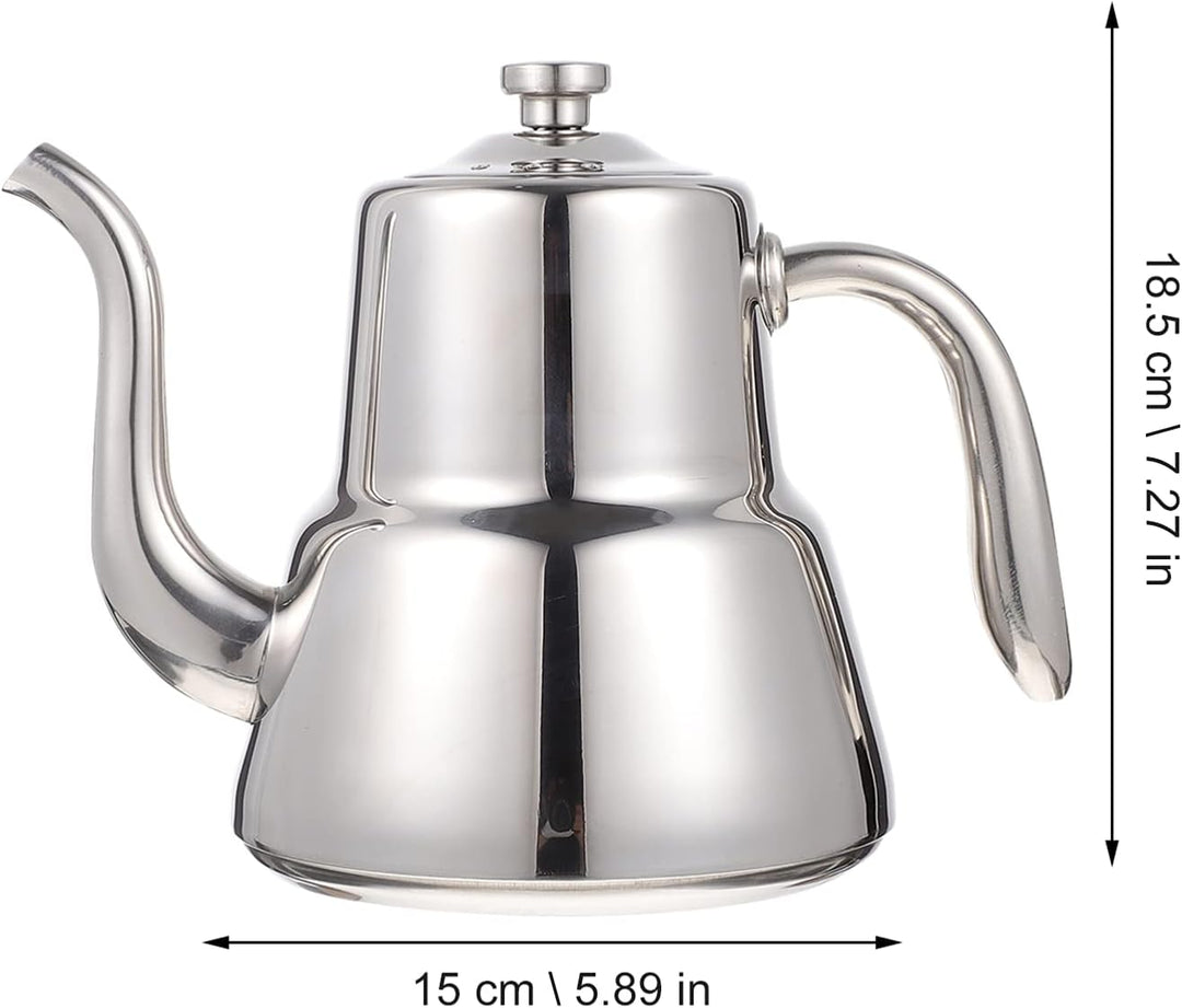 HEMOTON Kaffeetasse Edelstahl Teekanne mit Siebeinsatz Teekessel Wasserkocher Wasserkessel Induktion