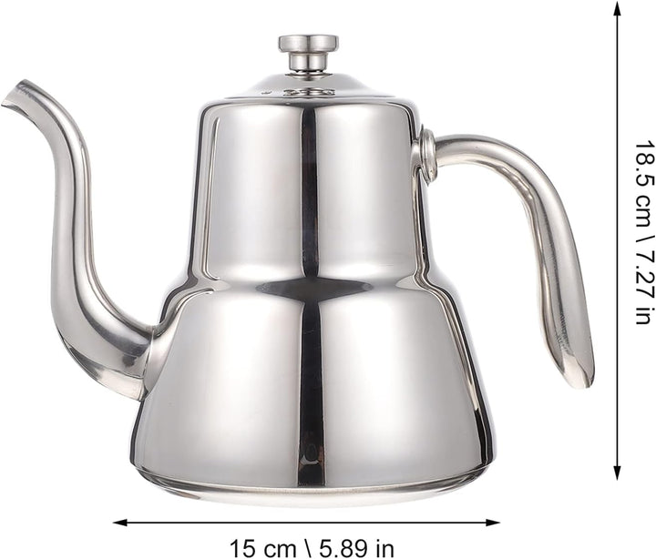HEMOTON Kaffeetasse Edelstahl Teekanne mit Siebeinsatz Teekessel Wasserkocher Wasserkessel Induktion