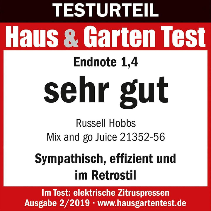 Russell Hobbs Elektrische Küchengeräte 21352-56, Weiss/Grün, 600 ml