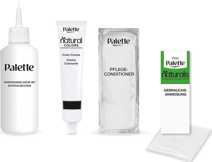 Palette Naturals Permanente Haarfarbe 7–0 Mittelblond (3 x 115 ml), pflegende Haarfarbe ohne Ammonia