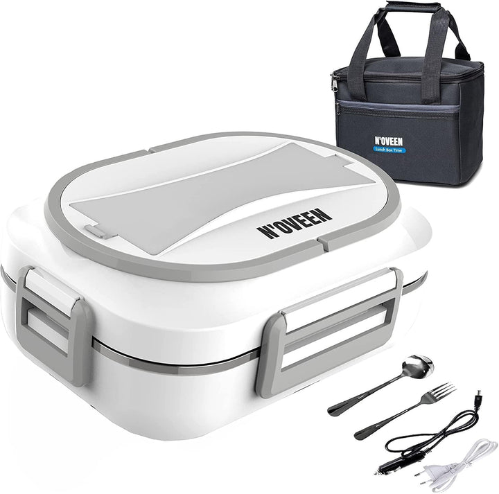 N'OVEEN Elektrische Lunchbox LB520 Speisenwärmer, Thermo Lunchbox Heizplatte mit 1 Liter Fassungsver
