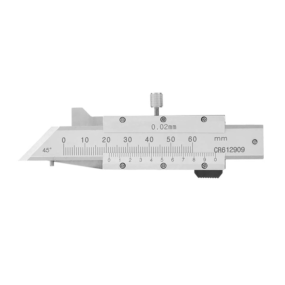 YWBL-WH Fasenmessgerät-Lineal, Messschieber aus Edelstahl, 0–50 Mm, Mechanisches Ablesewerkzeug für