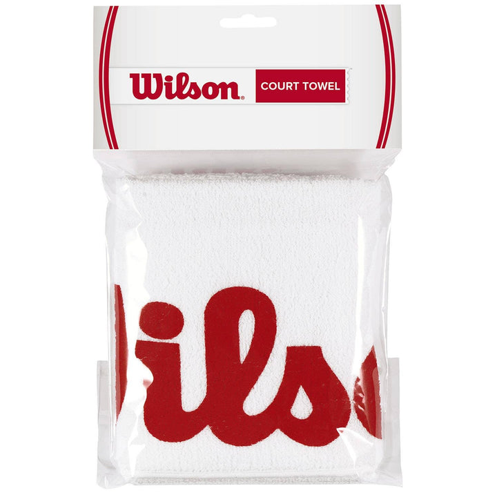 Wilson Unisex Klud Court Towel, White/Red, NS EU