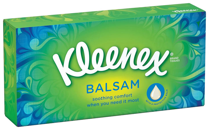 Kleenex Balsam Taschentücher - Packung mit 12 Stück 12 Stück (1er Pack), 12 Stück (1er Pack)