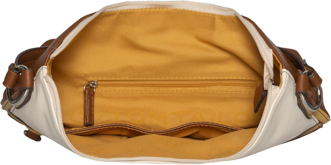 TOM TAILOR bags Jule Damen Hobo Bag Schultertasche 31,5 x 12,5 x 28 Mixed Cognac, 31,5 x 12,5 x 28 M
