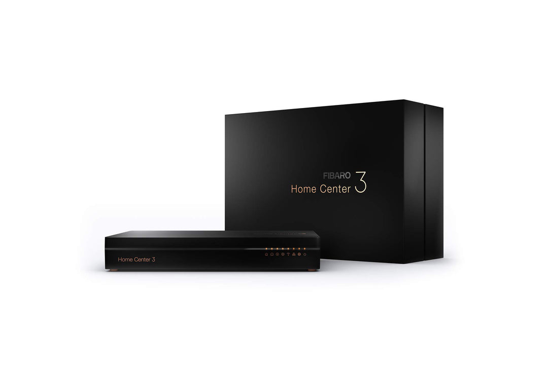 FIBARO Home Center 3 / Z-Wave Plus Smart Home Hub, Smart Home Management System, FGHC3 EU UK Black