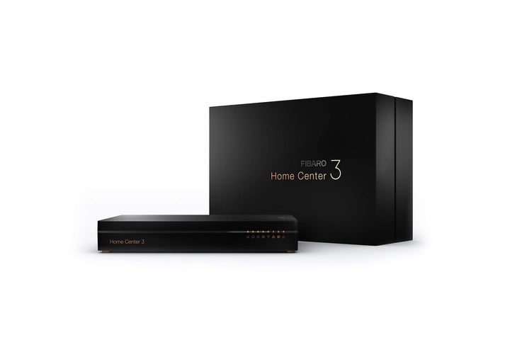 FIBARO Home Center 3 / Z-Wave Plus Smart Home Hub, Smart Home Management System, FGHC3 EU UK Black