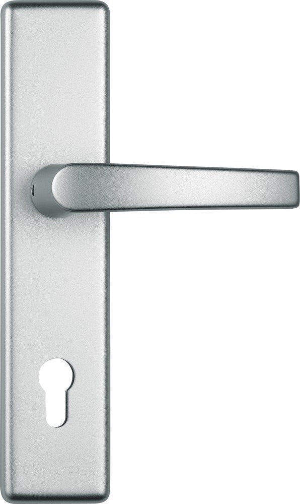 ABUS Tür-Schutzbeschlag KLT512 F1, aluminium mit beidseitigem Drücker, 247903 Beidseitig Drücker F1
