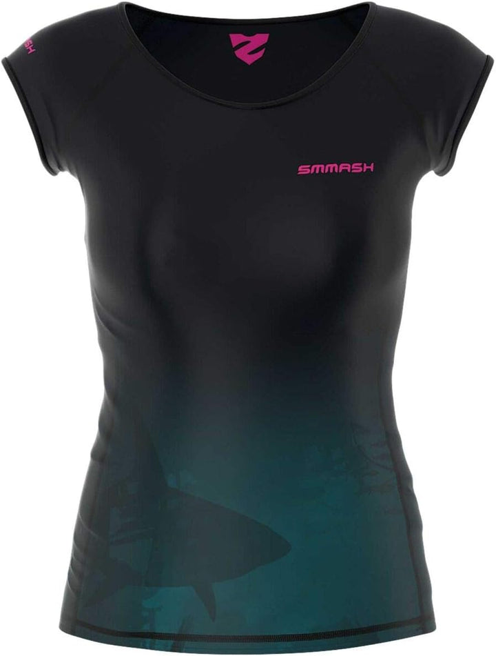 SMMASH Kompressionsshirt für Damen Kurzarm, Funktionsshirt für Sport Outdoor OCR Cross-Training Fitn