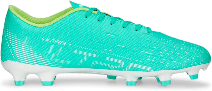 PUMA Herren Ultra Play Fg/Ag Fussballschuh 40.5 EU Electric Peppermint Puma White Fast Yellow, 40.5