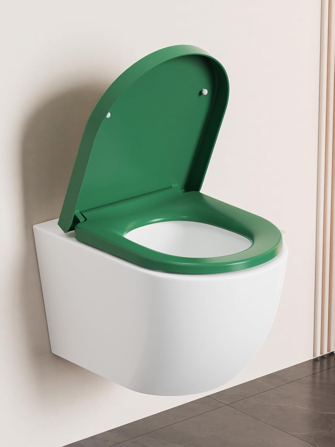Toilettendeckel mit Absenkautomatik D-Form,YEAUPE PRO WC Sitz mit Puller Lid, Toilettensitz mit Quic