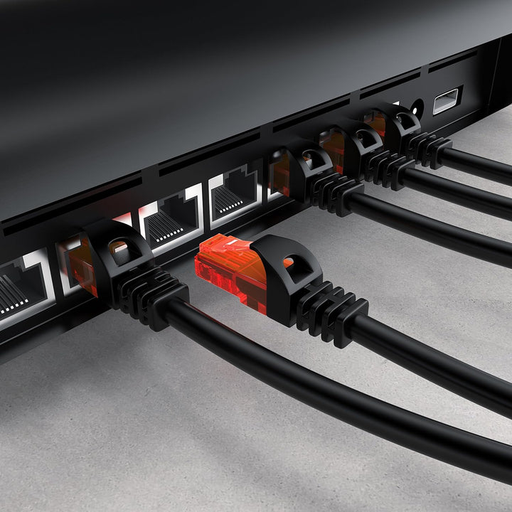 CSL - 10 x 0,25m CAT.6 Ethernet Gigabit LAN Netzwerkkabel RJ45-10 100 1000Mbit s - Patchkabel - komp