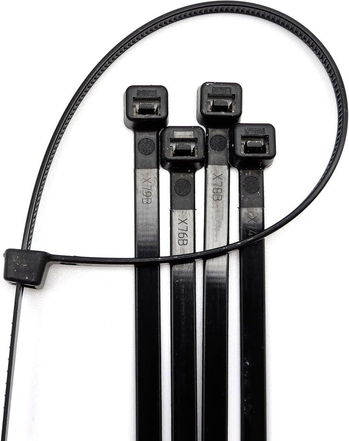 Industrie Kabelbinder In Schwarz/Verschiedene Mengen & Grössen / 2,5 bis 12,5 mm / 100 bis 5000 Stüc