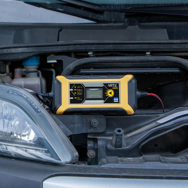 GYS Ladegeräte Mikroprozessor gesteuertes, automatisches Ladegerät Batterieladegeräte für Fahrzeuge