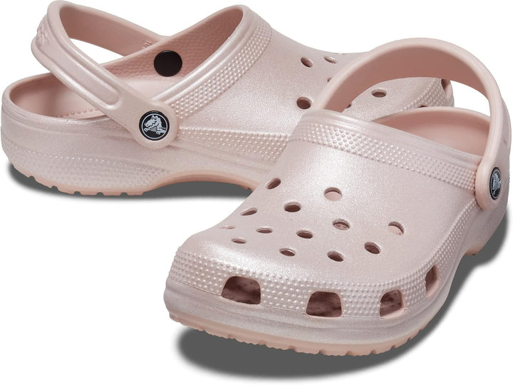 Crocs Unisex Classic Marbled Clogs 45 EU Pink Clay