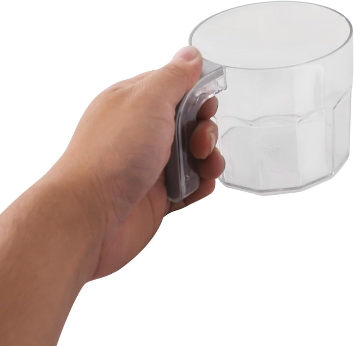 Reis Dispenser transparent 15kg Getreidedispenser 5 Fächer Reisbehälter mit Messbecher Reisspeicher
