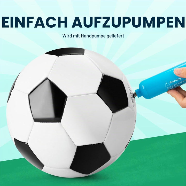 U&amp;C Planet 3 Packung Training Fussball Grösse 5 Soccer Bälle Premium PVC Lederball für Training &amp; Sp