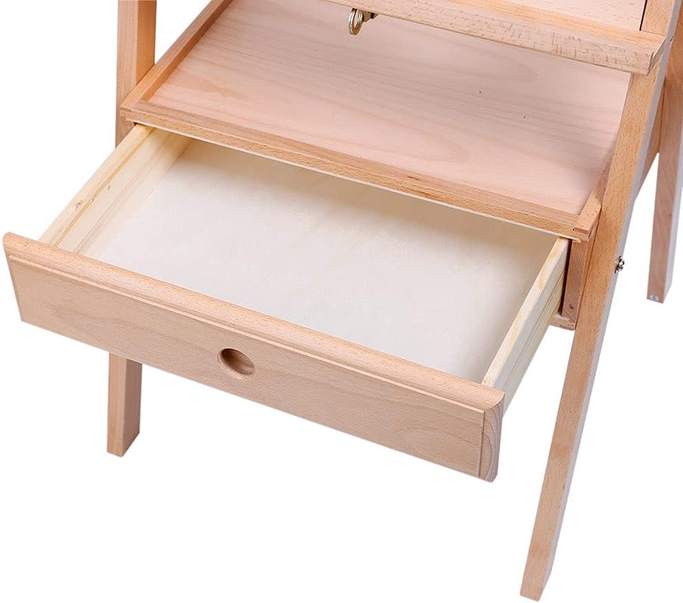 Mont Marte Signature Neigbare Box Boden Staffelei Buchenholz, hält Leinwände bis zu 92 cm in der Höh