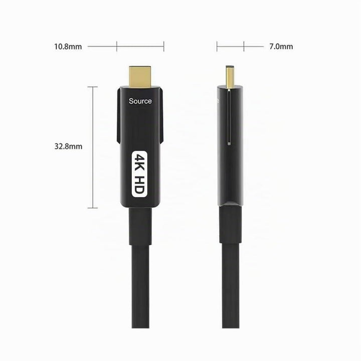 YIWENTEC HDMI Fibre Cable 4k@60Hz HDCP2.2 4:4:4 High Speed 18Gbps HDR 3D 4K2K HDMI Optic Fiber Cable