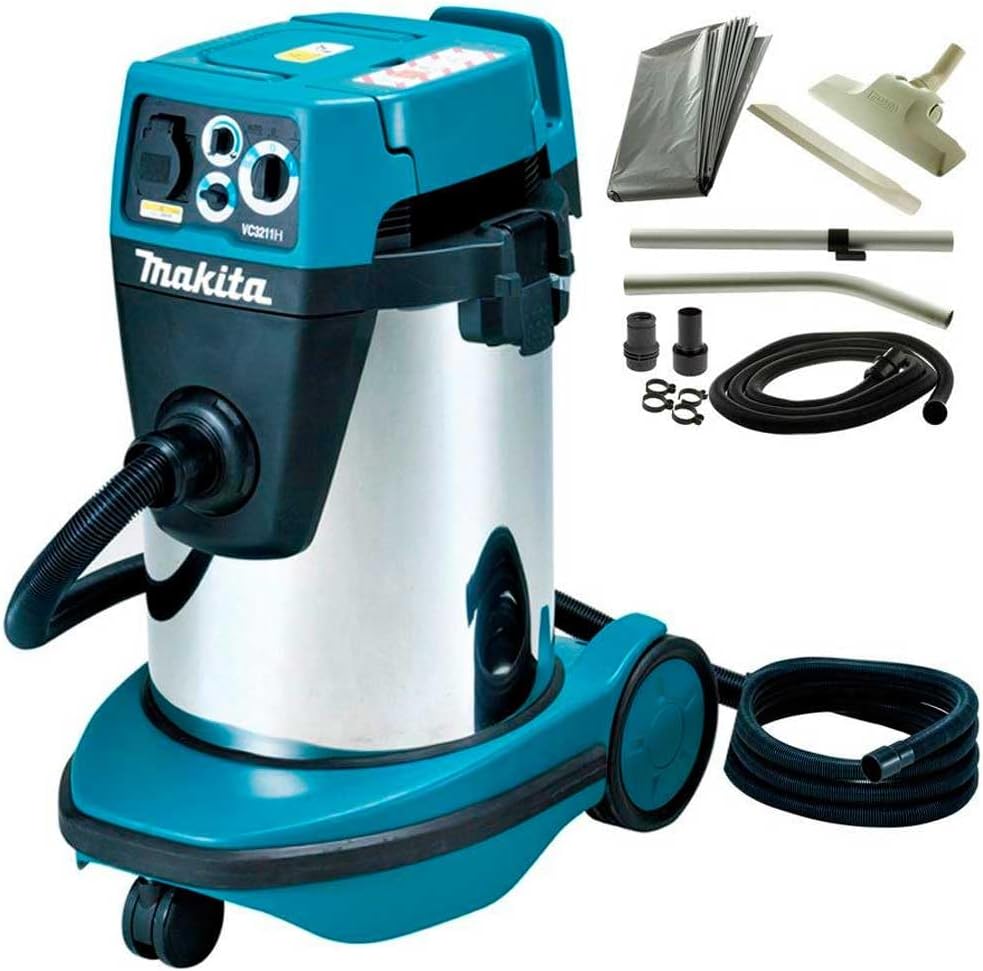 Makita VC3210LX1 Staubsauger Klasse L, 32 l, Blau, Silber
