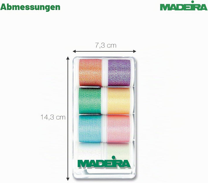Madeira 8010 Stickbox Metallic Opal 8 Spulen à 200 m