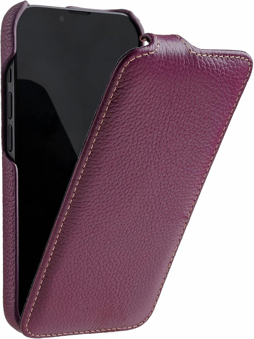 Mobiskin Hülle passend für Apple iPhone 14 (6,1 Zoll), Handyhülle mit beschichtetem Leder, Case, Sch