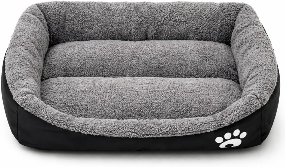 Allvora Hundebett & Katzenbett 54x42 cm – Weiches Haustierbett für kleine Hunde & Katzen, Waschbar,