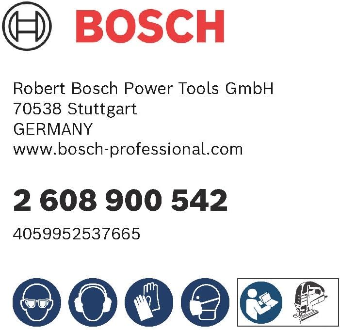 Bosch 3x Expert ‘Laminate Clean’ T 128 BHM Stichsägeblatt (für Kompaktlaminat-Vinyl, PVC, HPL, Länge