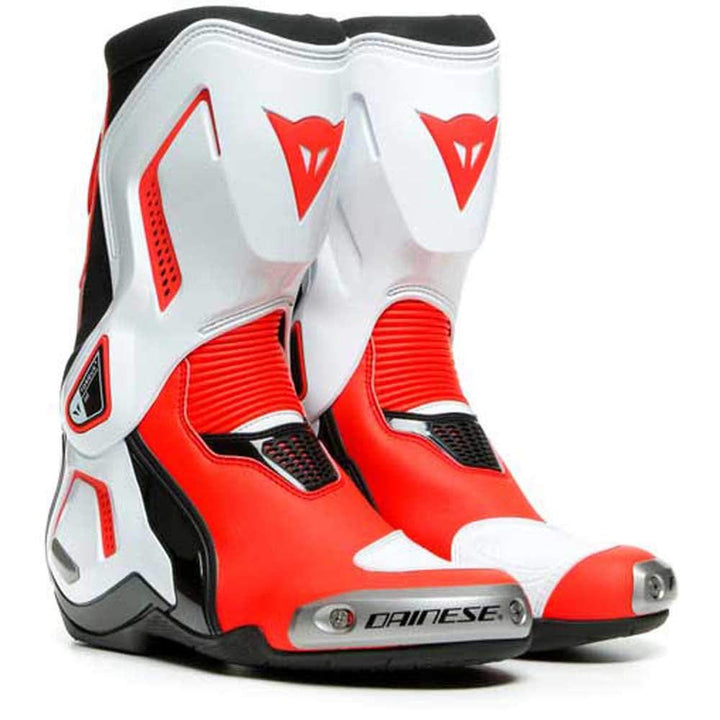 Dainese Torque 3 Out Damen Motorradstiefel 38 EU Black White Fluo Red, 38 EU Black White Fluo Red