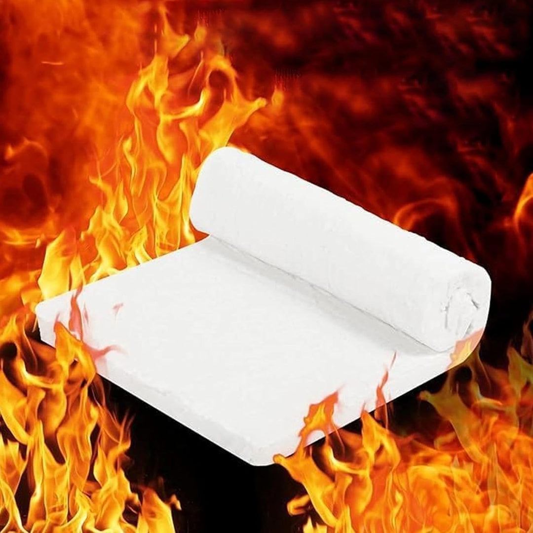 2 Stück Keramikfasermatte, 610x400x25 mm Isoliermatte, Dämmwolle Temperaturbeständig Bis 1260°C, Gee