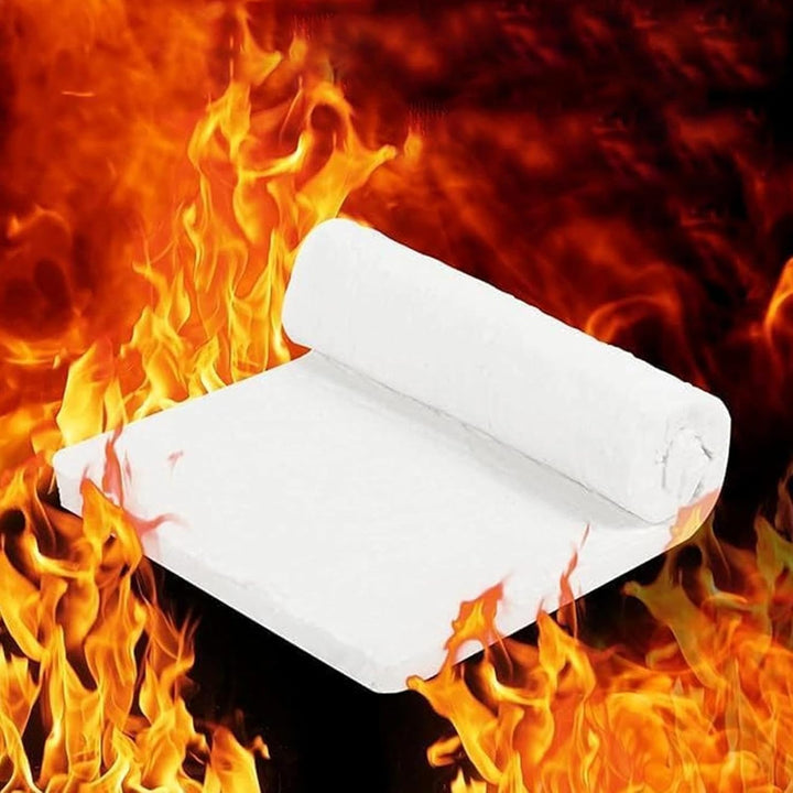 2 Stück Keramikfasermatte, 610x400x25 mm Isoliermatte, Dämmwolle Temperaturbeständig Bis 1260°C, Gee
