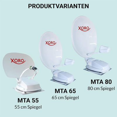 XORO MTA 65 Twin - 65 cm vollautomatische Satellitenantenne, stationär & mobil einsetzbar, 12/24 Vol