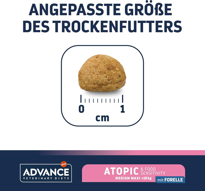 ADVANCE Atopic Care Hundediätfutter, 12kg, 1er Pack (1 x 12 kg)