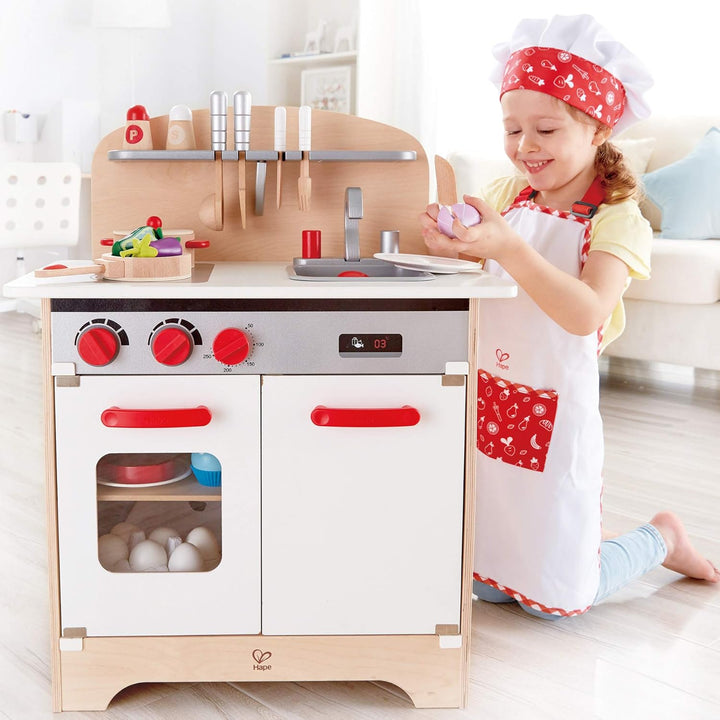 Hape E3162 - Chefkoch-Set, Küchenspielzeug, bunt Chefkoch-Set Single, Chefkoch-Set Single