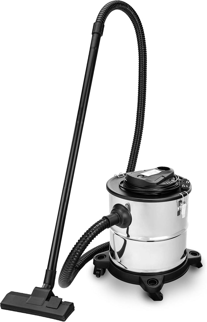 Aschesauger 20L 1650W Kaminsauger Staubsauger (Kabellänge ca. 4m) Inkl. HEPA Filter + Blasfunktion +