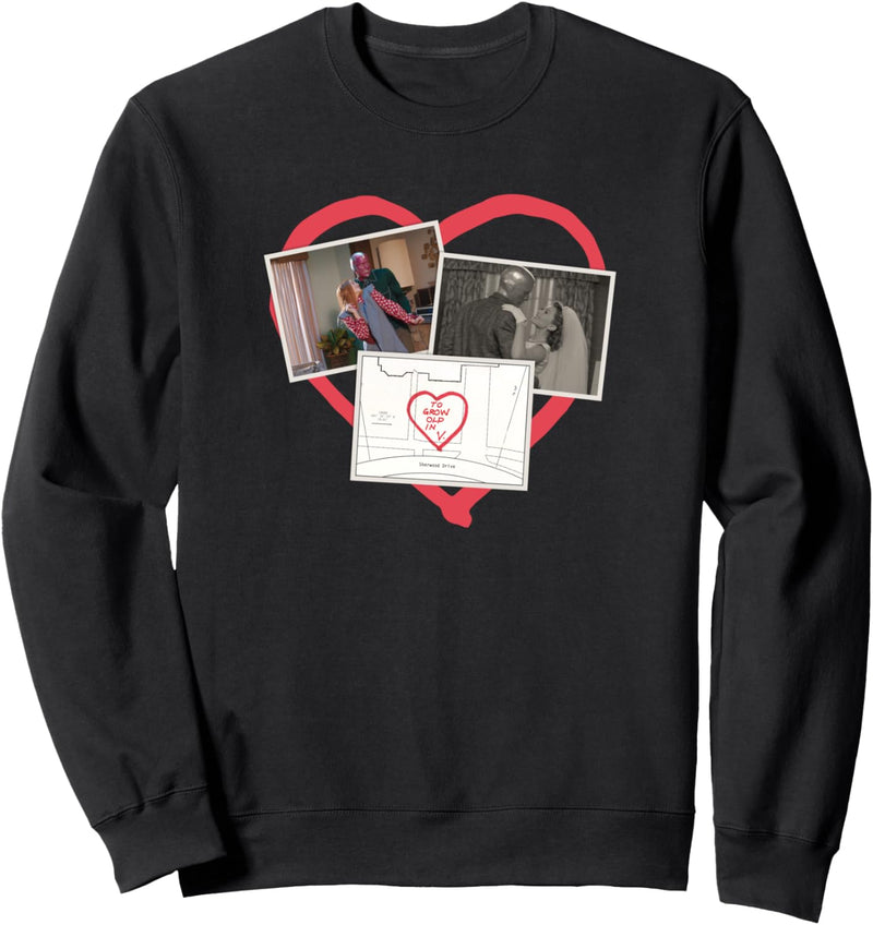 Marvel WandaVision Super Powered Couple Heart Sweatshirt