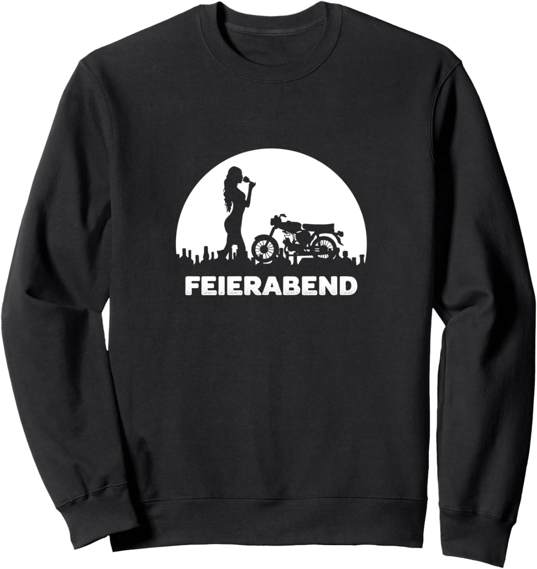 Moped Feierabend Frau Simme Zweitakter DDR Simson Osten Fan Sweatshirt