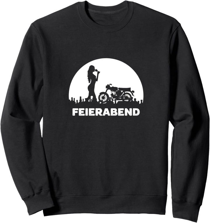 Moped Feierabend Frau Simme Zweitakter DDR Simson Osten Fan Sweatshirt