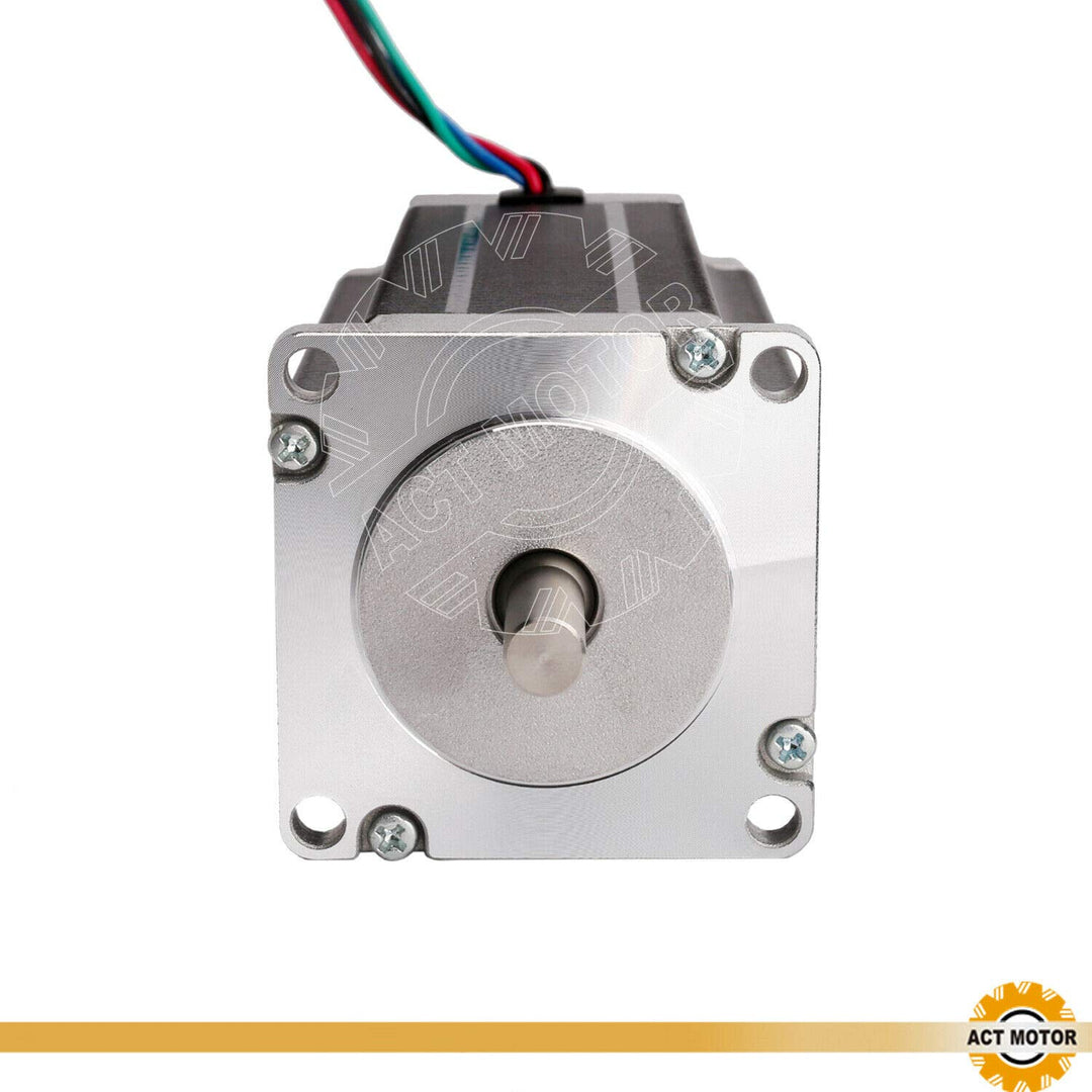 DE-SHIP FREE 1PC 23HS2442B Nema23 Schrittmotor 112mm 425oz-in 4.2A round double Shaft Φ8mm Bipolar 1